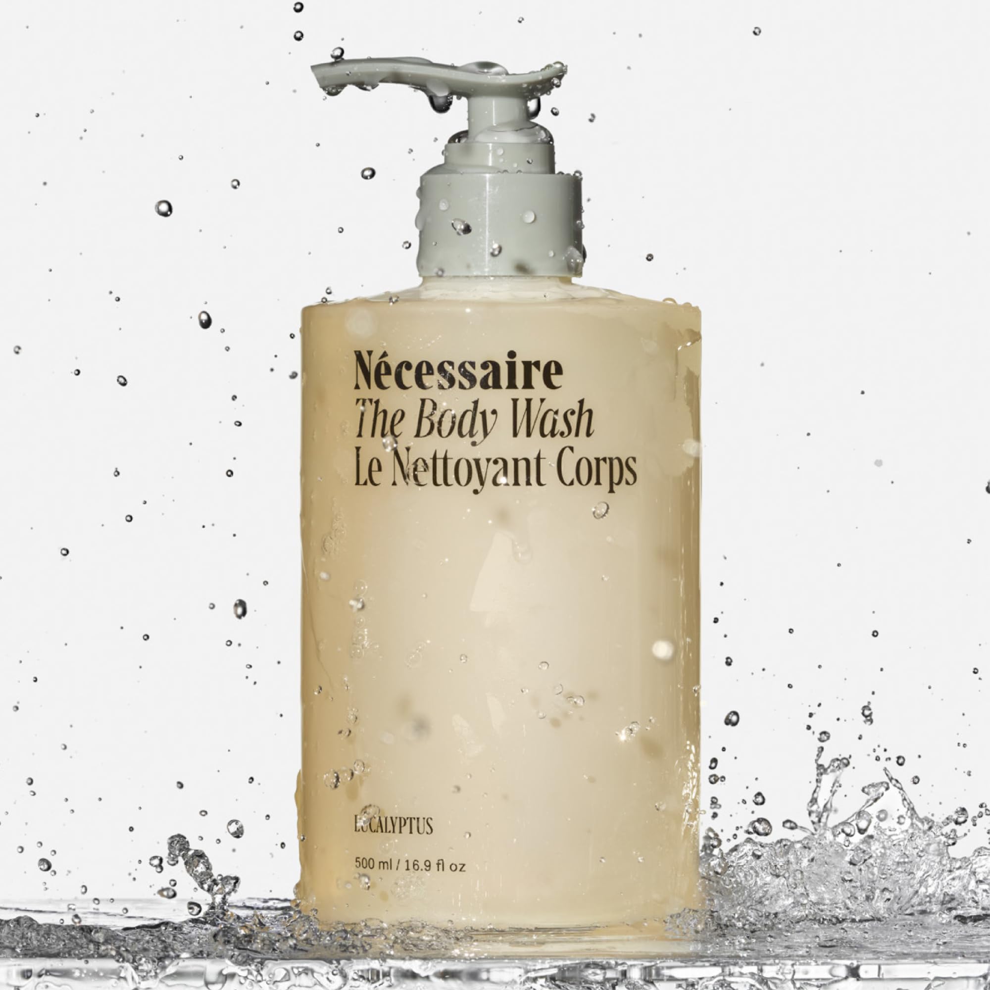 Nécessaire Eucalyptus Body Wash with Pump | Multi-Oil Nourishing Cleanse For Women + Men | Gel Cleanser | Dermatologist-Tested. Hypoallergenic | No SLS/SLES (500 ml / 16.9 fl. oz.)